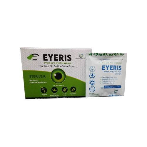 Tea Tree Oil and Aloe Vera Extract Eye Cleaning Wipes